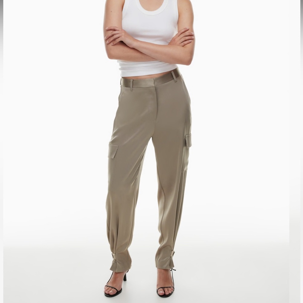 Aritzia Satin Cargo Trouser